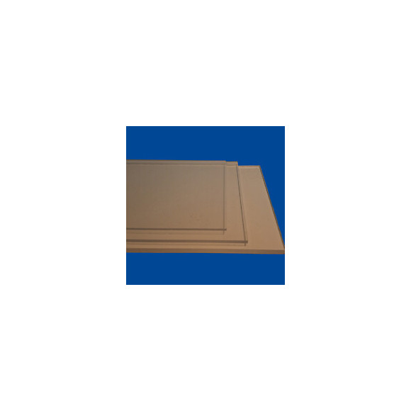 Plaque styrène clair 2.5mm 0.50x0.50m