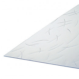 Verre synthétique griffé transparent 2MM 1  x  2 m