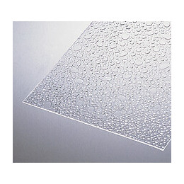 Verre synthétique 2.5mm 100x50cm bulles