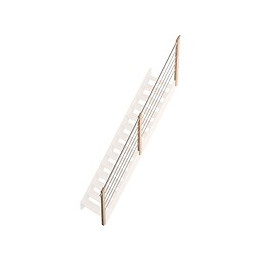 Rampe bois-aluminium M escalier droit Savoie