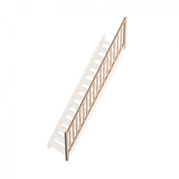 Rampe à balustres moulurés type A escalier droit Savoie