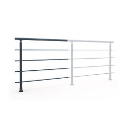 Kit garde-corps Rondo Alu RAL 7016 SECUNDO