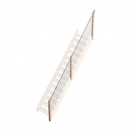 Rampe bois-aluminium M escalier droit Savoie