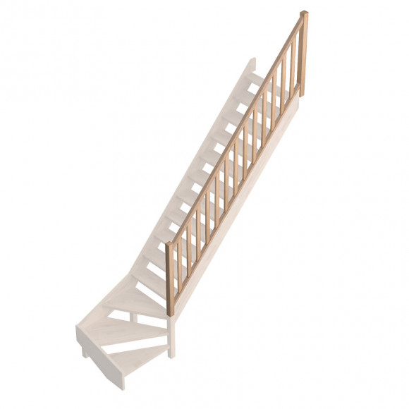 Rampe traditionnelle à balustres moul. escalier QT Provence