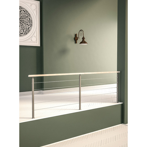 Garde-corps à câbles 320cm escalier ARDENNES