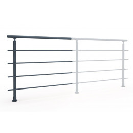 Kit garde-corps Rondo Alu RAL 7016 SECUNDO