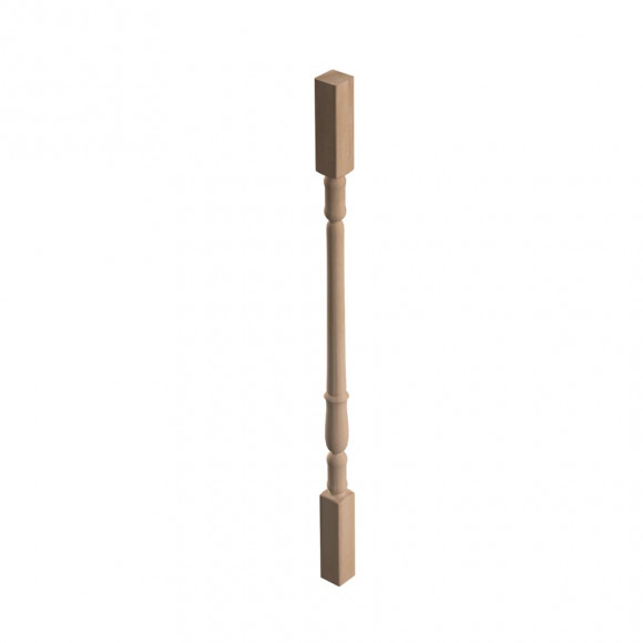 Balustre chêne tourne BT1 section 45x45mm