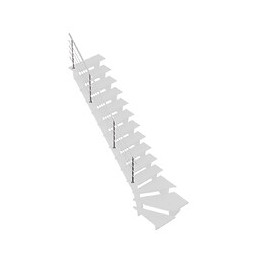 Rampe Alu escalier 1/4T GOMERA/KALEA/TAMBORA