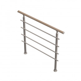Garde-corps aluminium 120cm escalier BRETAGNE