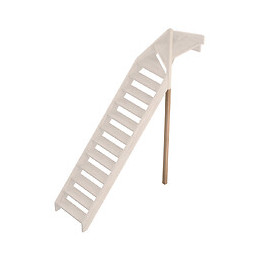 Poteau support quart tournant haut escalier Provence