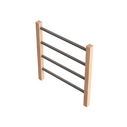 Garde-corps C tubes métal 100cm escalier Savoie