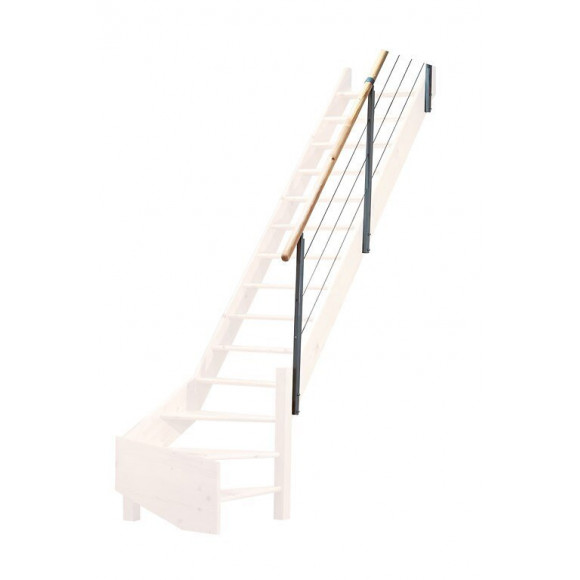 Cottage rampe en sapin et métal modèle D