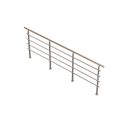 Garde-corps aluminium 320cm escalier BRETAGNE