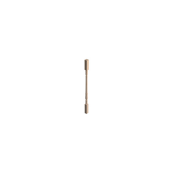 Balustre hêtre tourne BT2 section 45x45mm