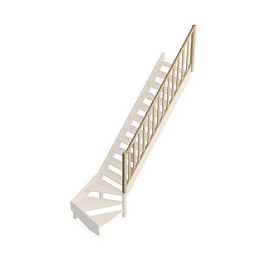 Rampe traditionnelle moulurée A escalier quart tournant bas Jura