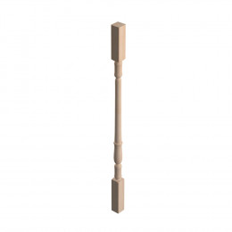Balustre hêtre tourne BT2 section 45x45mm