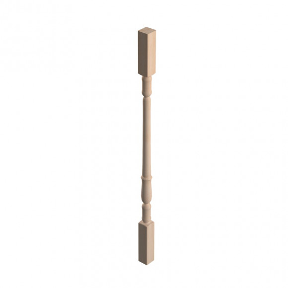 Balustre hêtre tourne BT2 section 45x45mm