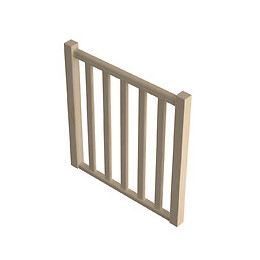 Garde-corps à balustres moulurés A 100cm escalier Jura