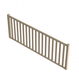 Garde-corps à balustres moulurés A 320cm escalier Jura