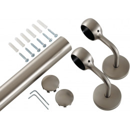 Main courante métal niquel 200cm