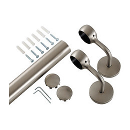 Main courante métal niquel 200cm