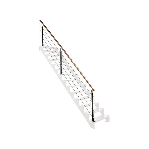 Montée d'escalier bois tube