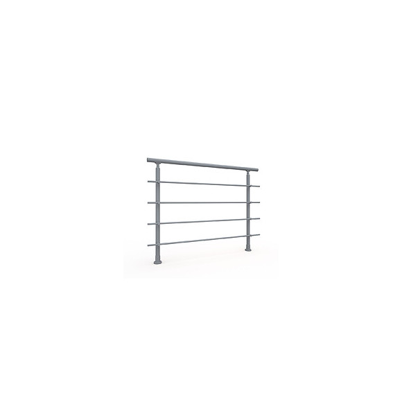 Kit garde-corps ALU RONDO RAL 7037 PRIMO