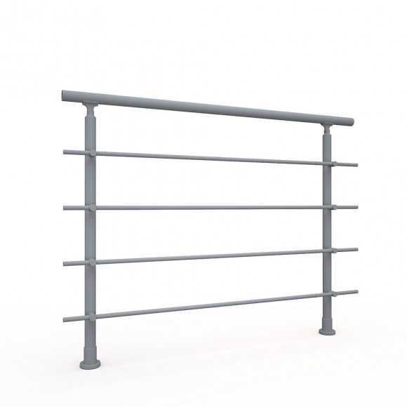 Kit garde-corps ALU RONDO RAL 7037 PRIMO