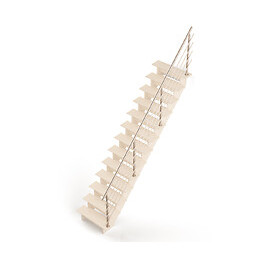 Rampe type J Aluminium escalier droit BRETAGNE
