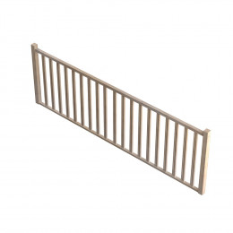 Garde-corps chêne 320cm TRADI ECO