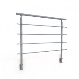 Kit garde-corps ALU RONDO S RAL 7037 PRIMO