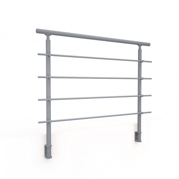 Kit garde-corps ALU RONDO S RAL 7037 PRIMO