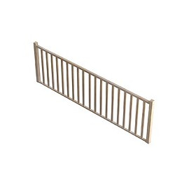 Garde-corps chêne 320cm TRADI ECO