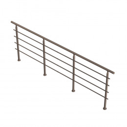 Garde-corps étage type J Alu inox 320cm BRETAGNE