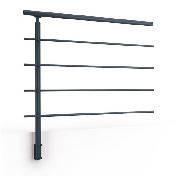 Kit garde-corps ALU RONDO RAL 7016 S SECUNDO