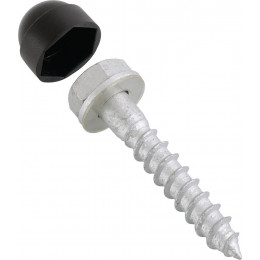 Tirefonds pour sol bois BLACK diamètre 10x60mm '4 pièces'