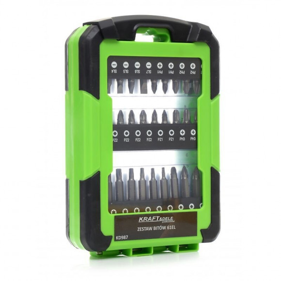 Dcraft - Set De Mèches - 61 Pièces - Set De Mèches Professionnelles De Différentes Tailles - Set En Valise - Argent