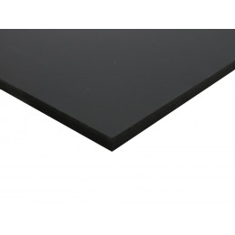 Panneau fibre noir 10mm 120x40cm