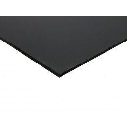 Panneau fibre noir 5mm 300x122cm