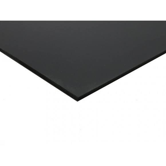 Panneau fibre noir 5mm 120x40cm