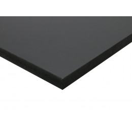 Panneau fibre noir 15mm 250x61cm