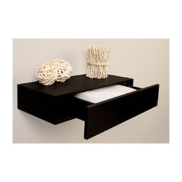 Etagère-tiroir noir Glossy 48 x 25 x 10 cm