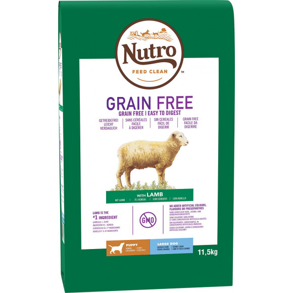 Croquettes NUTRO pour chiot de grande taille à l'agneau 11,5 kg