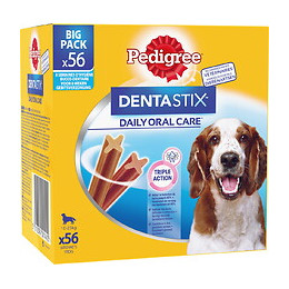 PEDIGREE Dentastix multipack  pour moyens  chiens 56 sticks 1440 g