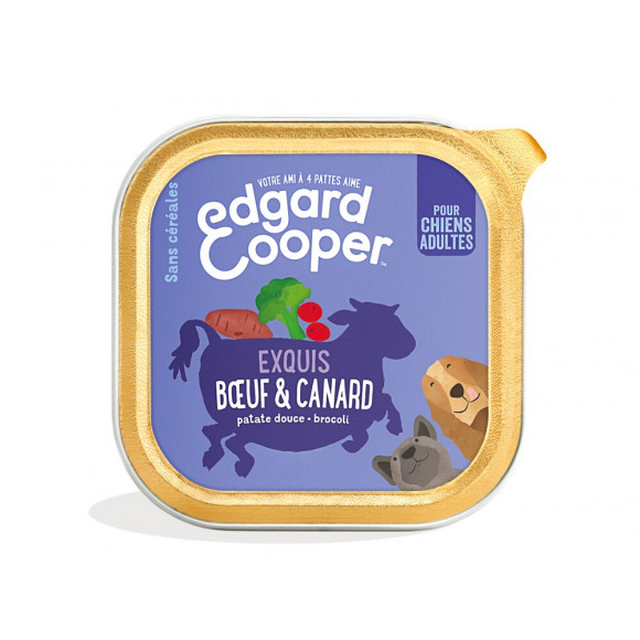 Barquette Naturelle Chien 150g Boeuf/Canard frais