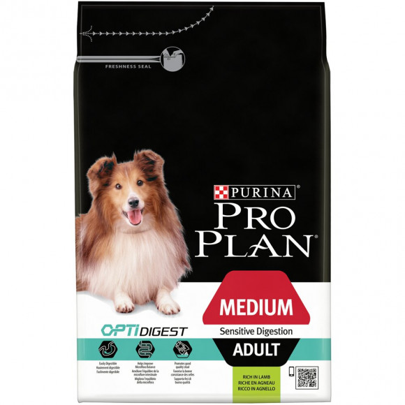 Croquettes chien Medium adulte Sensitive Digestion - Agneau - 3kg