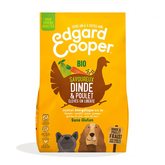 Croquettes Bio Chien 2.5kg Dinde/Poulet frais