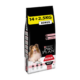 Croquettes chien Medium adulte Sensitive Skin OPTIDERMA - 14kg+2.5kg