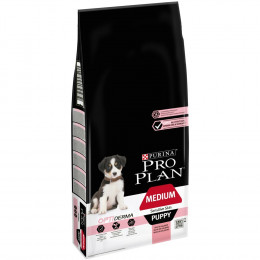 Croquettes chiot Medium Puppy - Saumon - Sensitive Skin Optiderma 12kg