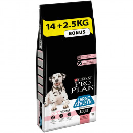 Croquettes chien Large Athletic Sensitive Skin - Saumon - 14+2.5kg